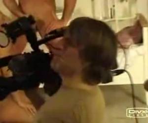 Oops at behind the scene Cumshot blooper